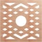 Ekena Millwork Chevron Wood Fretwork Pierced Ceiling Medallion, Cherry, 18"OD x 4 5/8"ID x 1/4"T CMWP18X18X0250CHCH - alternate 1
